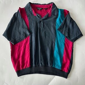 Christian Dior Monsieur Vintage 100% Silk Polo Size L EUC